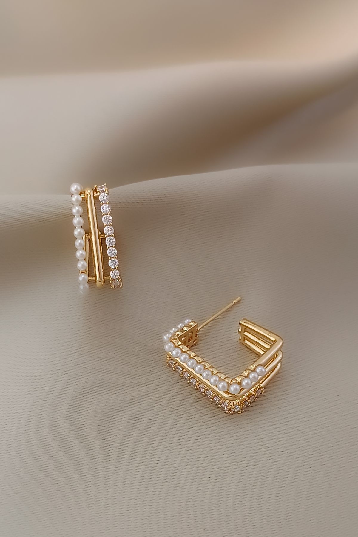 Modern stylish shop earrings