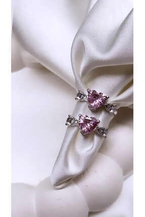 accessoriess Ayarlanabilir Kalpli Çelik Gümüş Renk Yüzük
