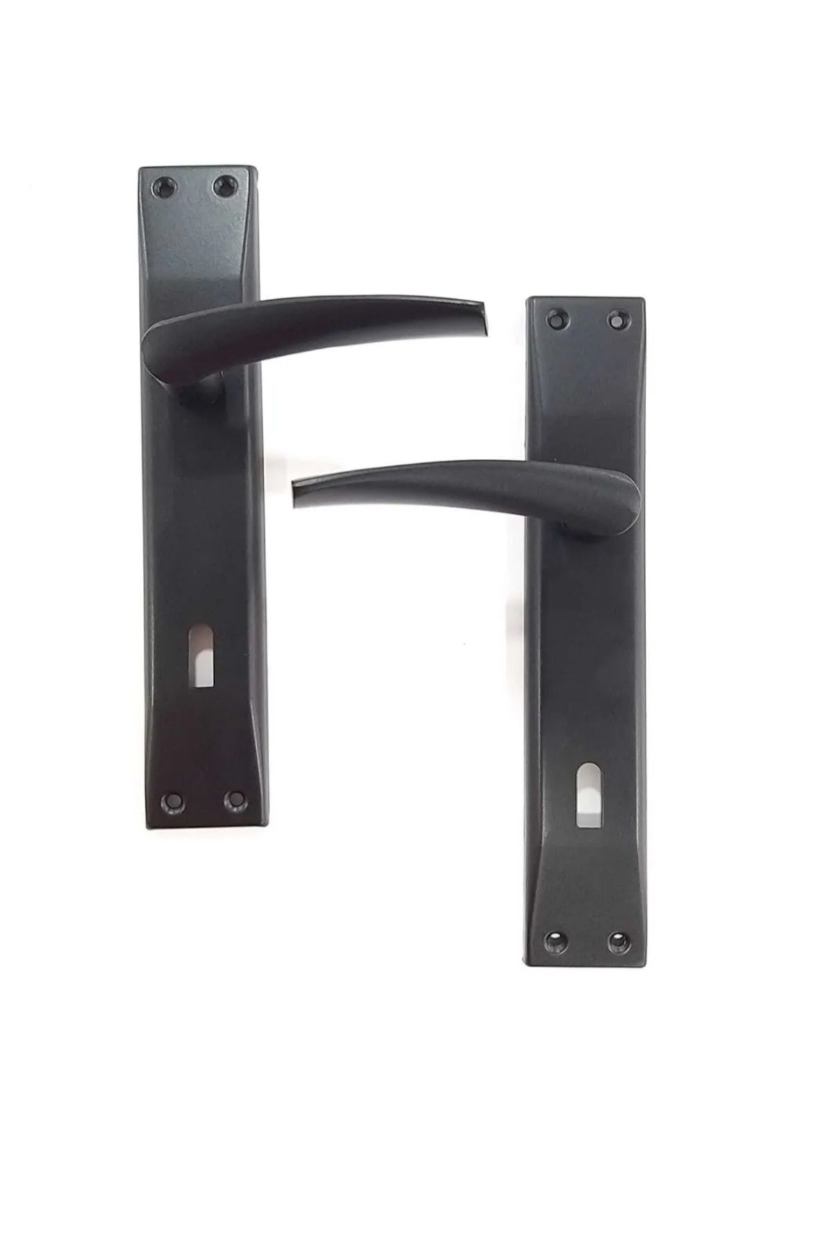 ARON-(6 SET) NEW BRAWO MATTE BLACK DOOR HANDLE WITH MIRROR (2+1) LEATHER SET (4 ROOMS - 2 WC) 3