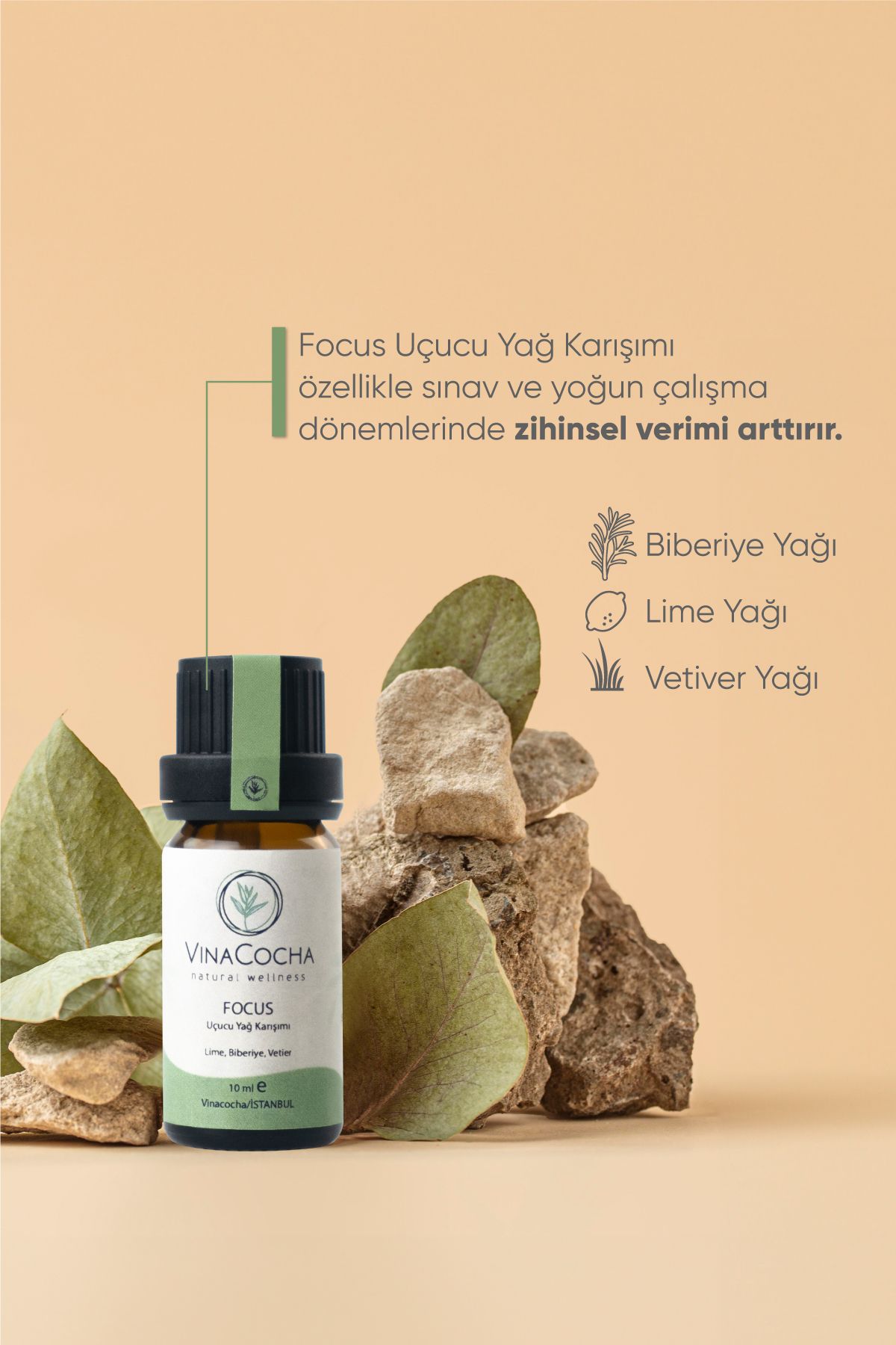 مخلوط اسانس فوکوس 10 میلی لیتر Vinacocha