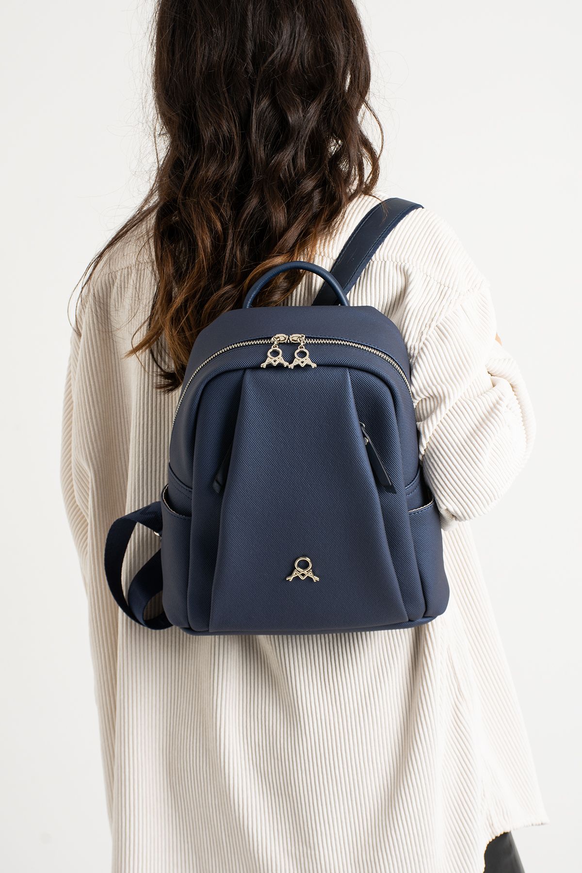 Dark best sale blue backpack