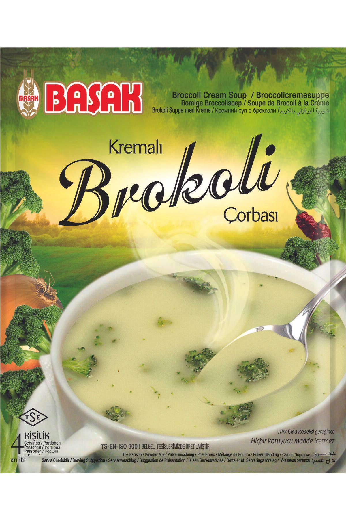 BAŞAK Hazır Çorba-Kremalı Brokoli 60 gr. 12 adet
