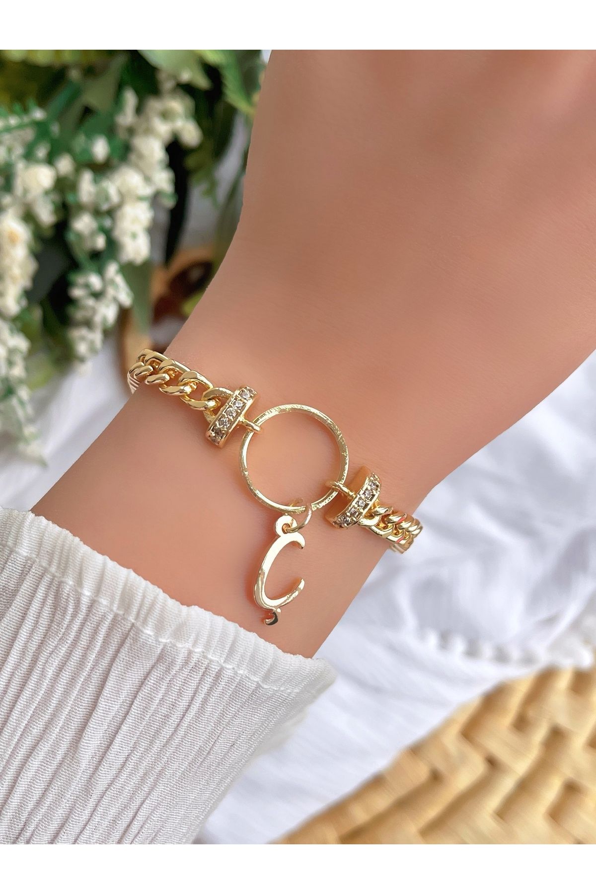 Letter c bracelet cheap