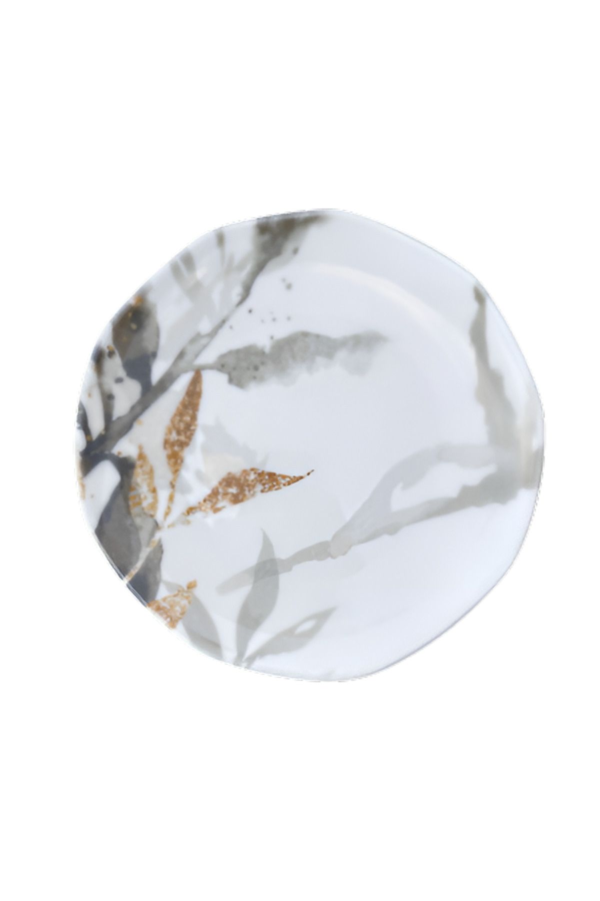 porselenden-Roma 6-Person 27 cm Serving Plate Set Daily Non-Fading Non-Fading Pattern Guaranteed Flower Pattern 3
