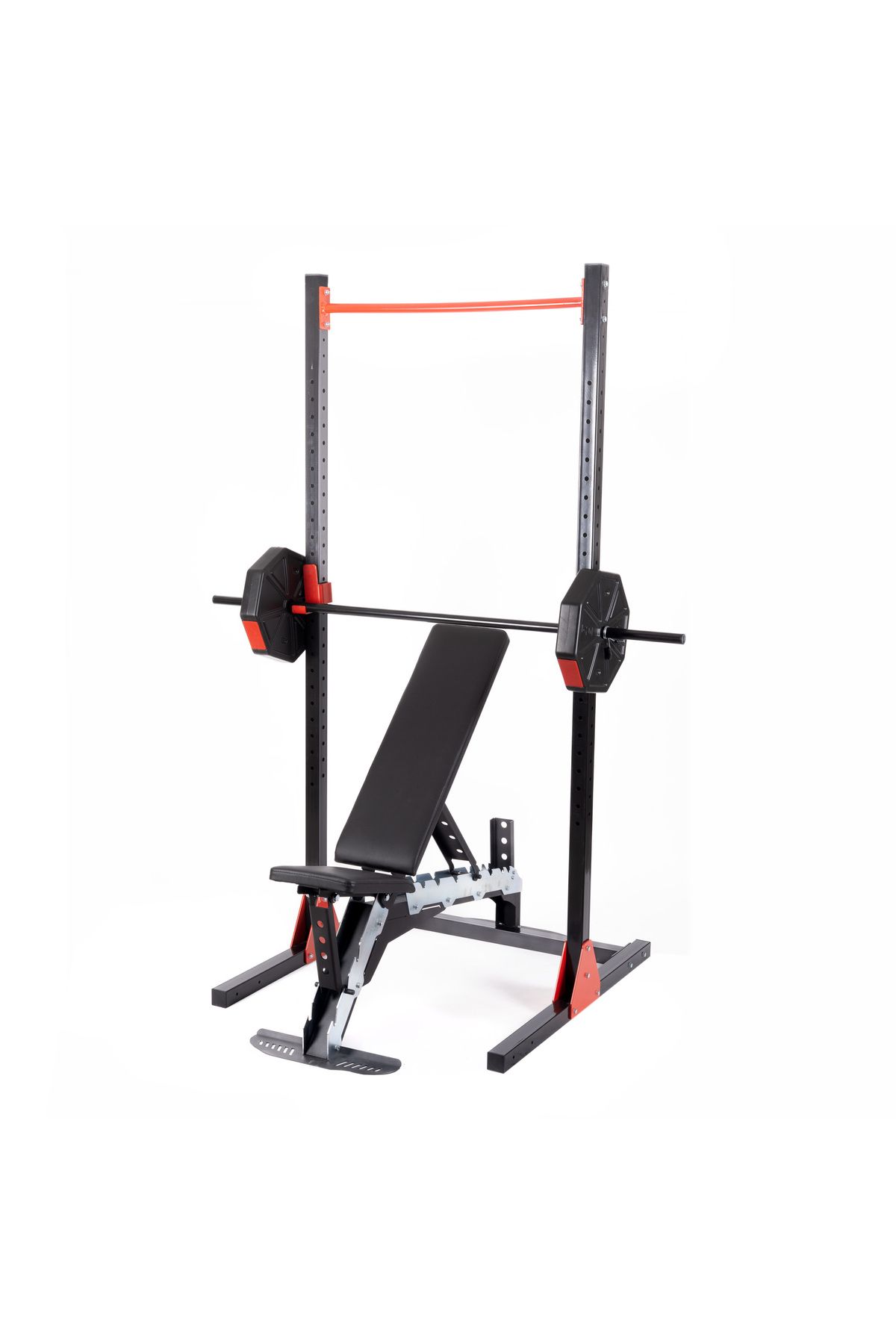 TAN SPOR Ayarlı Sehpa ve Half Squat Rack & Barfiks Çalışma İstasyonu Ağırlık İstasyonu