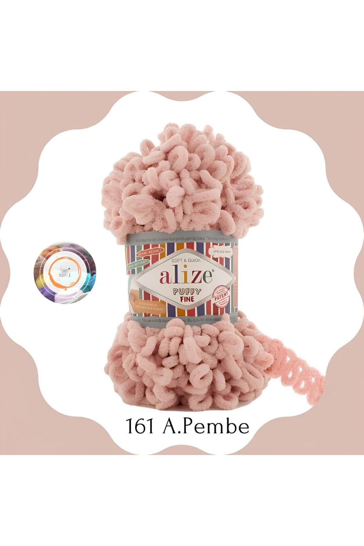 Puffy Fine El Örgü Ipliği Küçük Ilmek (TEKLİ) - 100 Gr. 14.5mt. Parmak Ipi, Battaniye Ipi