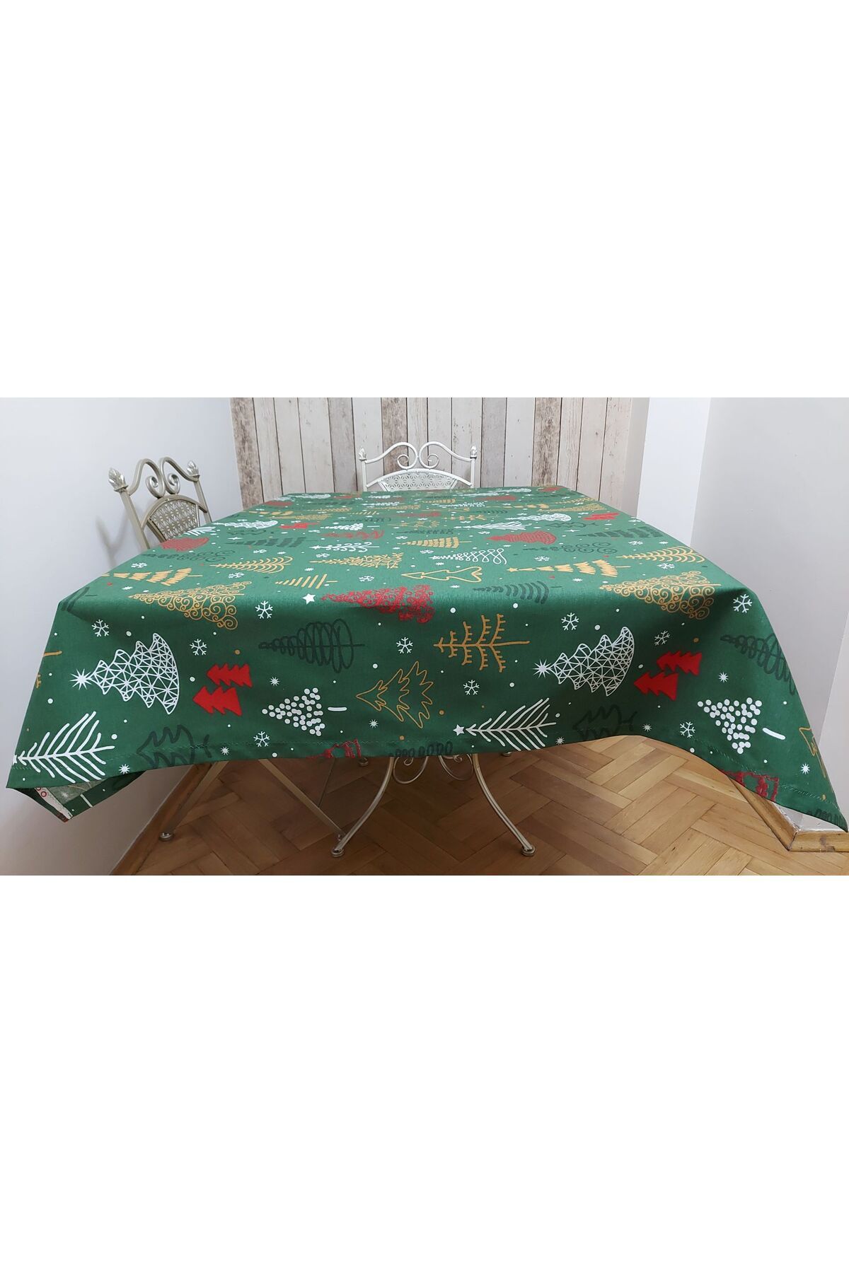 gonk-Rectangular, Christmas Patterned, Duck (Liquid Repellent, Stain Resistant) Fabric, Dining Table Cloth 2