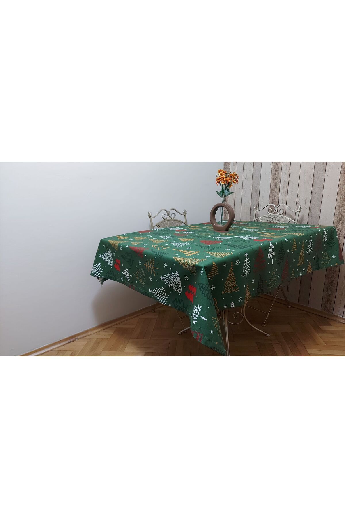 gonk-Rectangular, Christmas Patterned, Duck (Liquid Repellent, Stain Resistant) Fabric, Dining Table Cloth 8