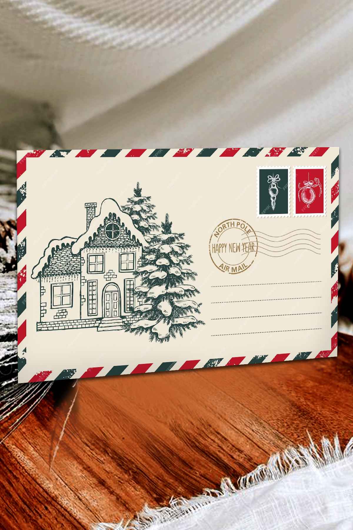 Artcrelier Yılbaşı Kartpostak, Hediyelik Kartpostal, 10x15 Kartpostal, Yılbaşı Not Kartı, Yeniyıl Postcard