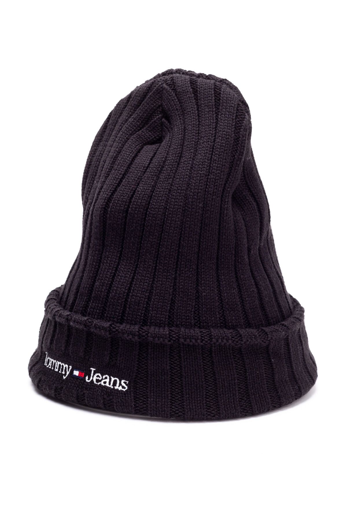 Black tommy hilfiger online beanie