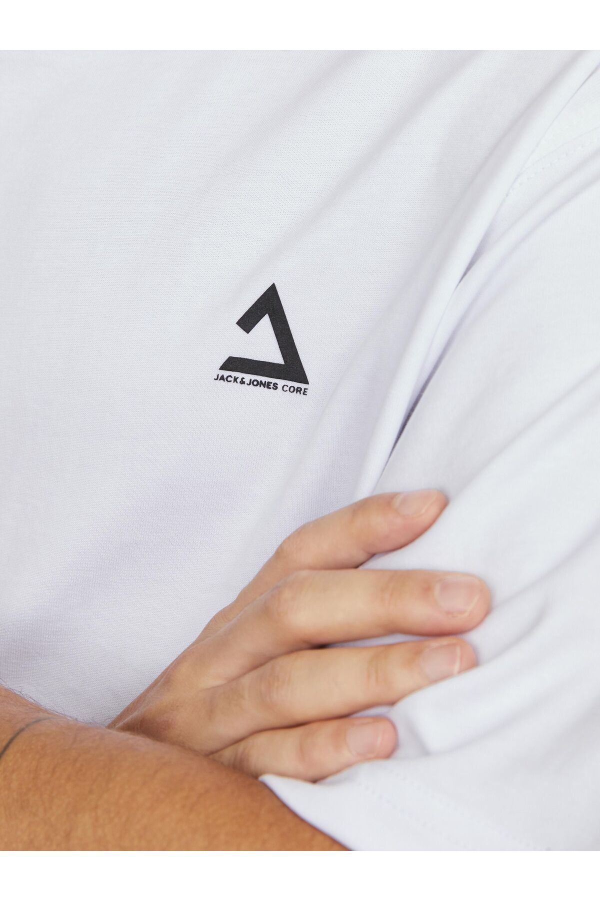 تیشرت مردانه سفید جک اند جونز | 12253435 اورجینال - تصویر 6