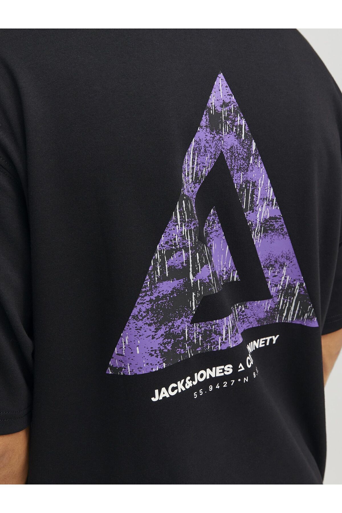 تیشرت مردانه مشکی جک اند جونز | 12253435 اورجینال - تصویر 7
