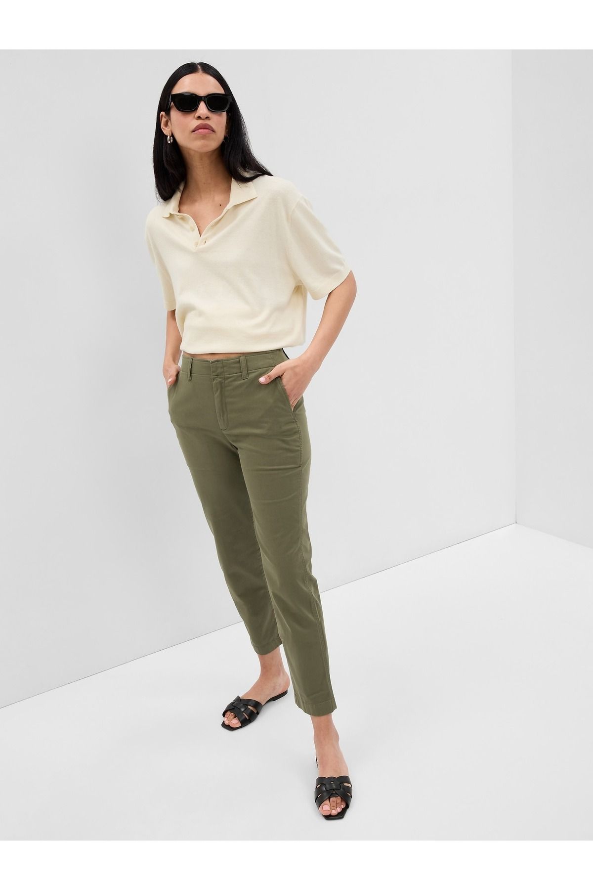 Chino gap femme store