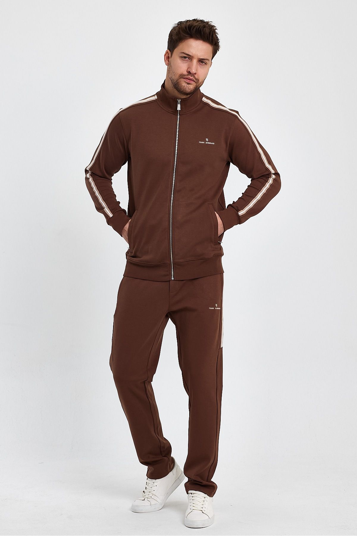Brown 2025 adidas tracksuit