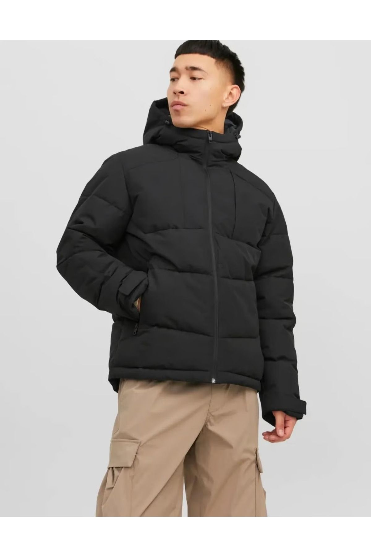 کاپشن جک اند جونز 12214648-Black