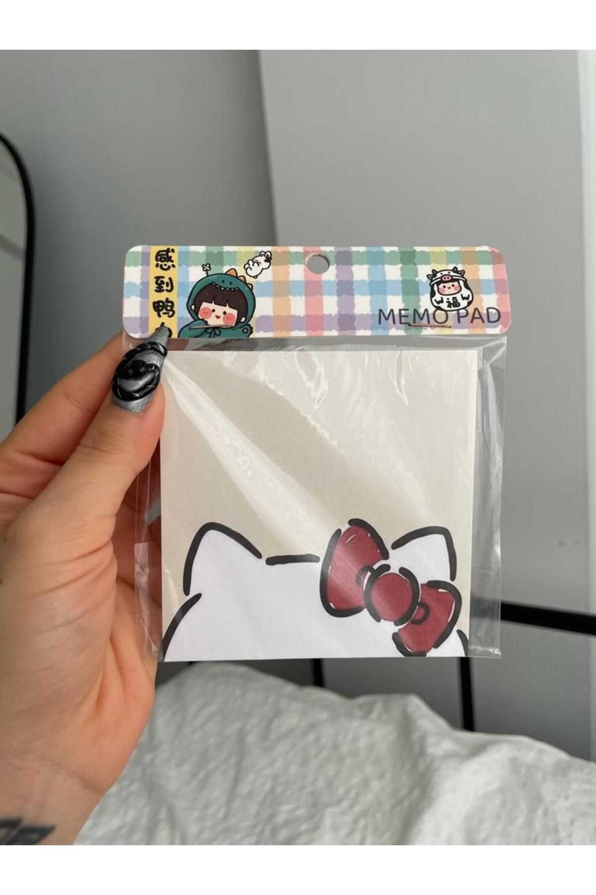 Planet Butik-Ribbon Cat Memo Pad Square Notepad 2