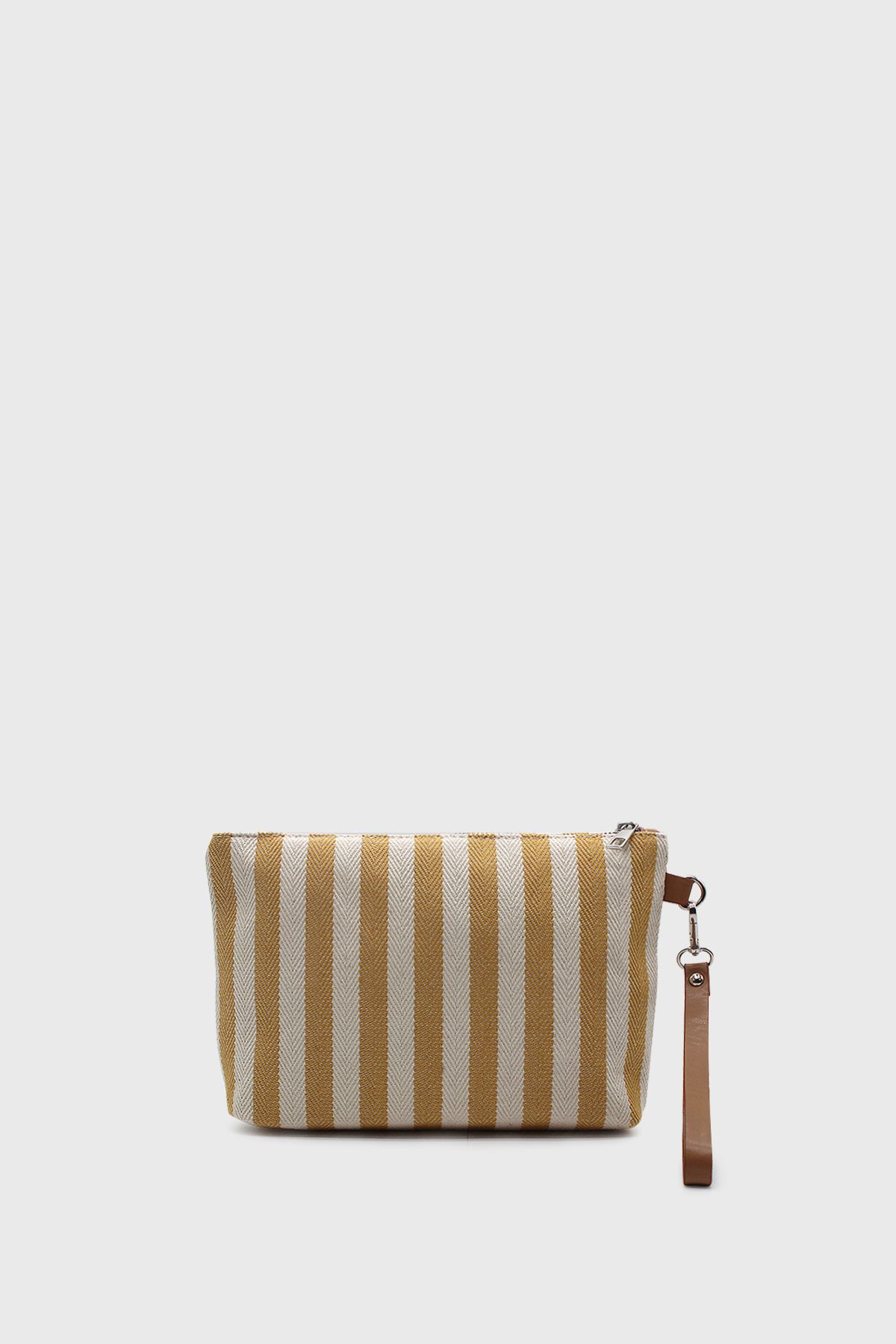 LUNABLU-Women's Striped Linen Clutch Bag 4