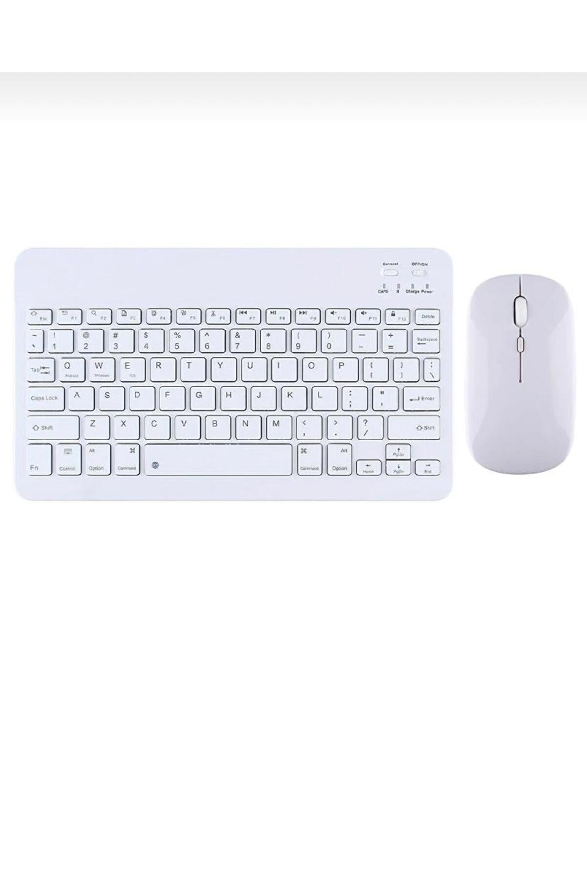 Samsung Galaxy Tab A9 Plus SM-X210 Uyumlu Kablosuz Bluetooth Klavye+Mouse Set 2