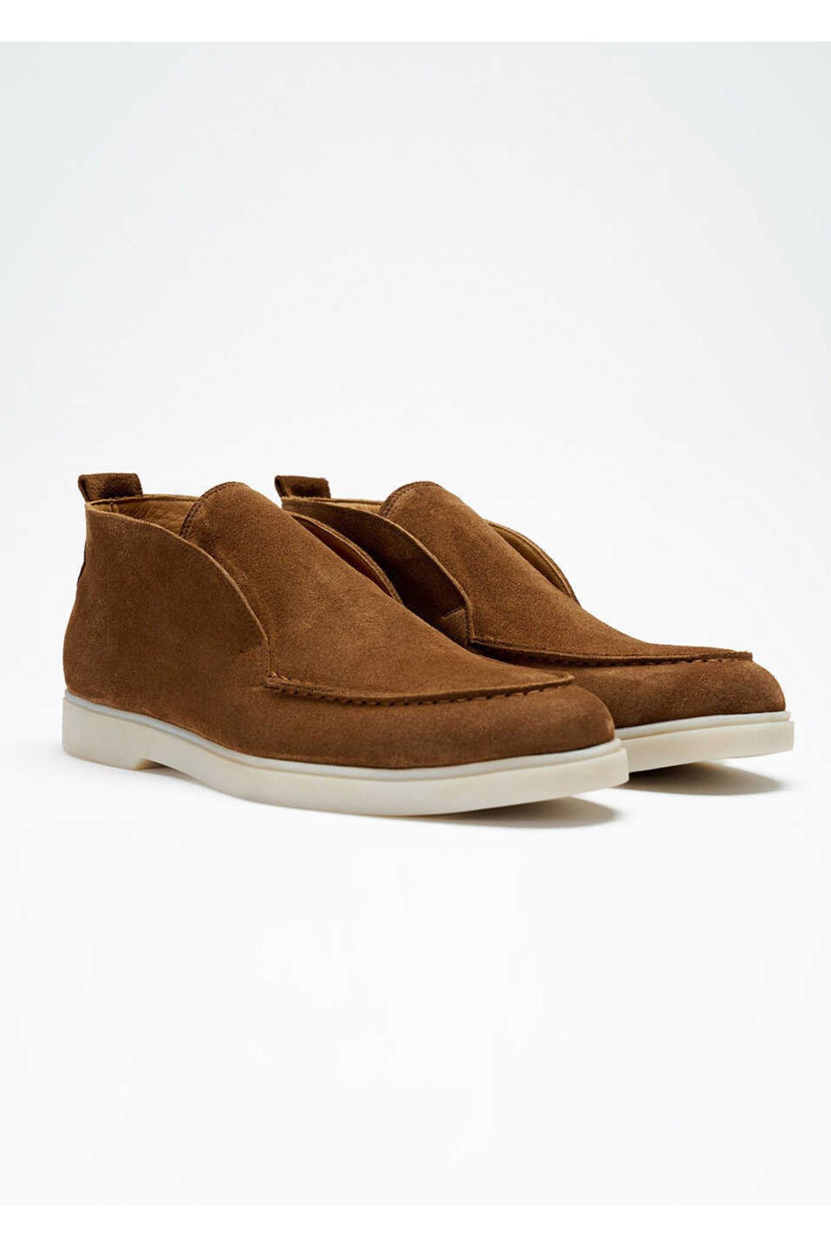 Boris Becker-Camel Color Suede Boots 3