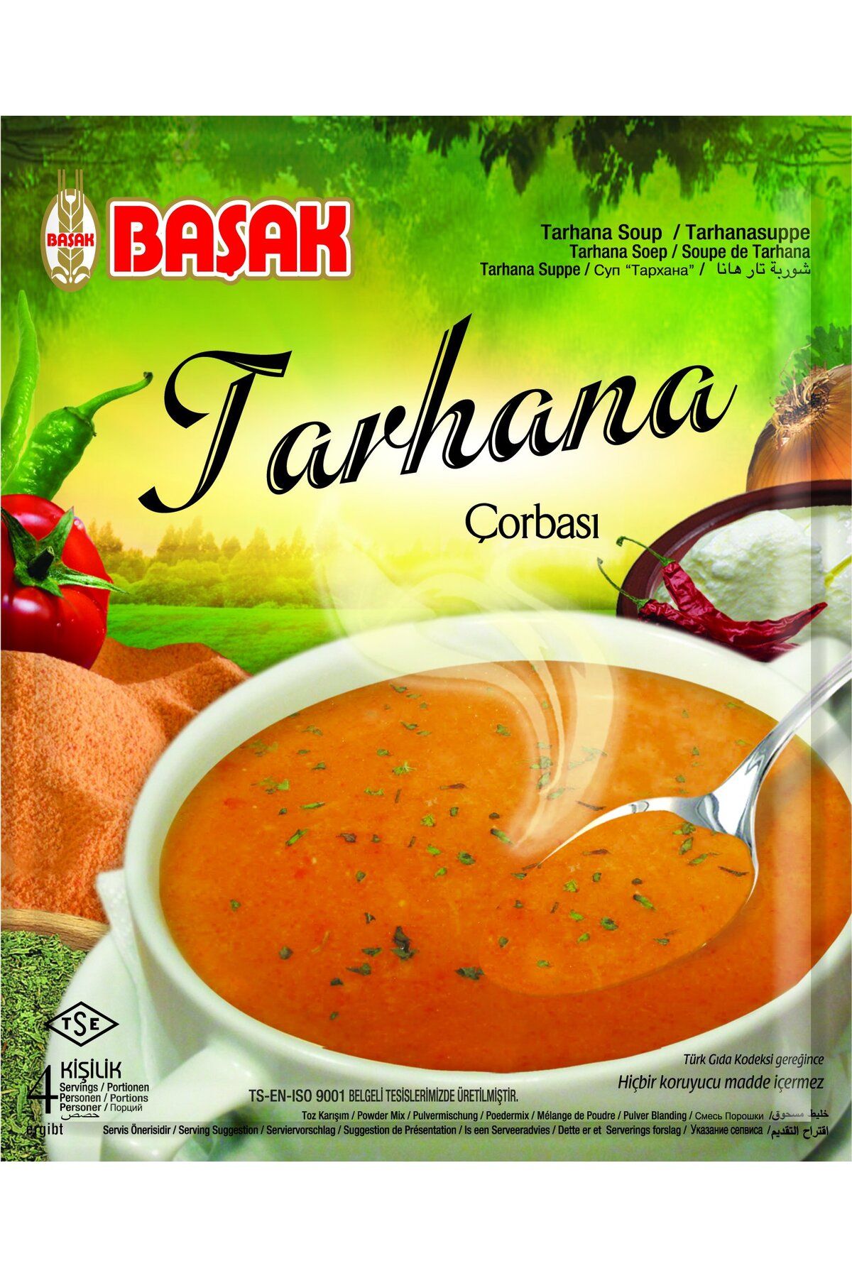 BAŞAK Hazır Çorba-Tarhana 65 gr.12 adet