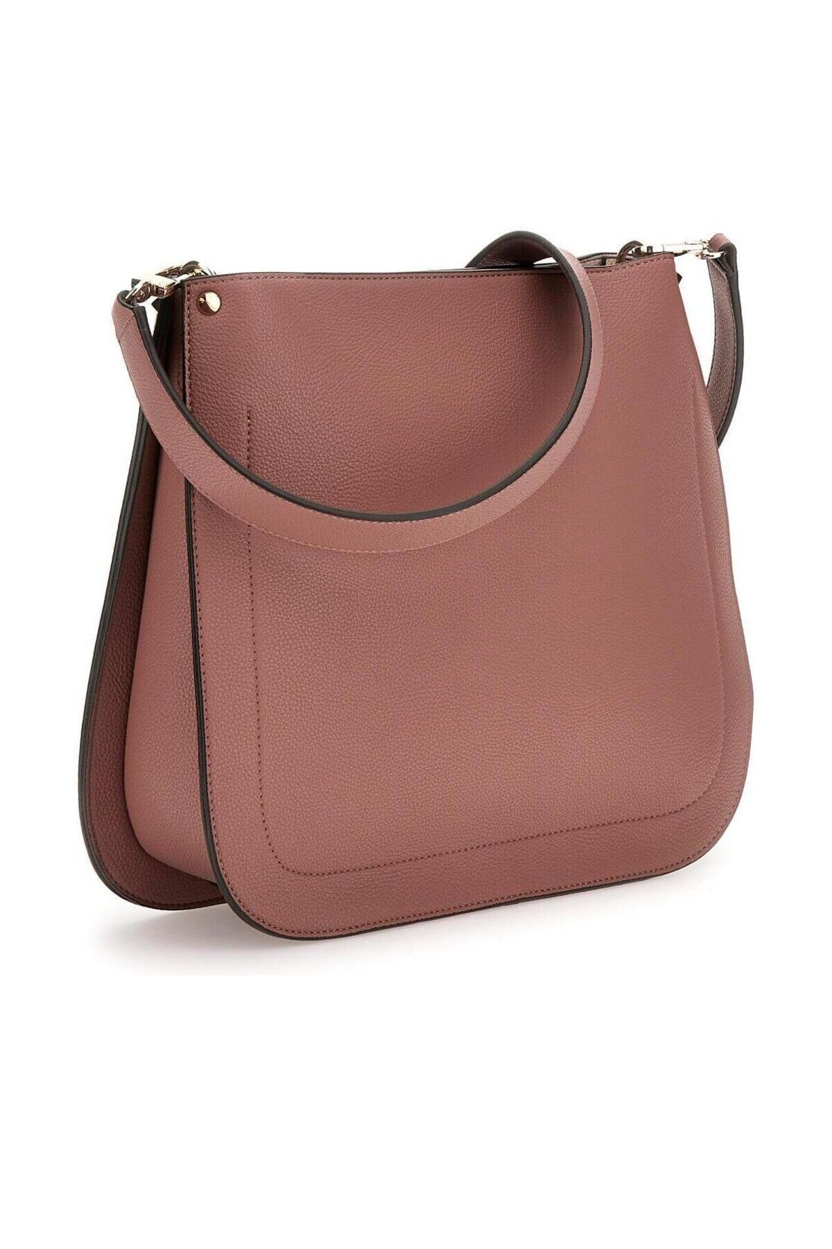 Guess CROSSBODY BAG FOR WOMEN SOLID COLOR WITH LOGO ZIP