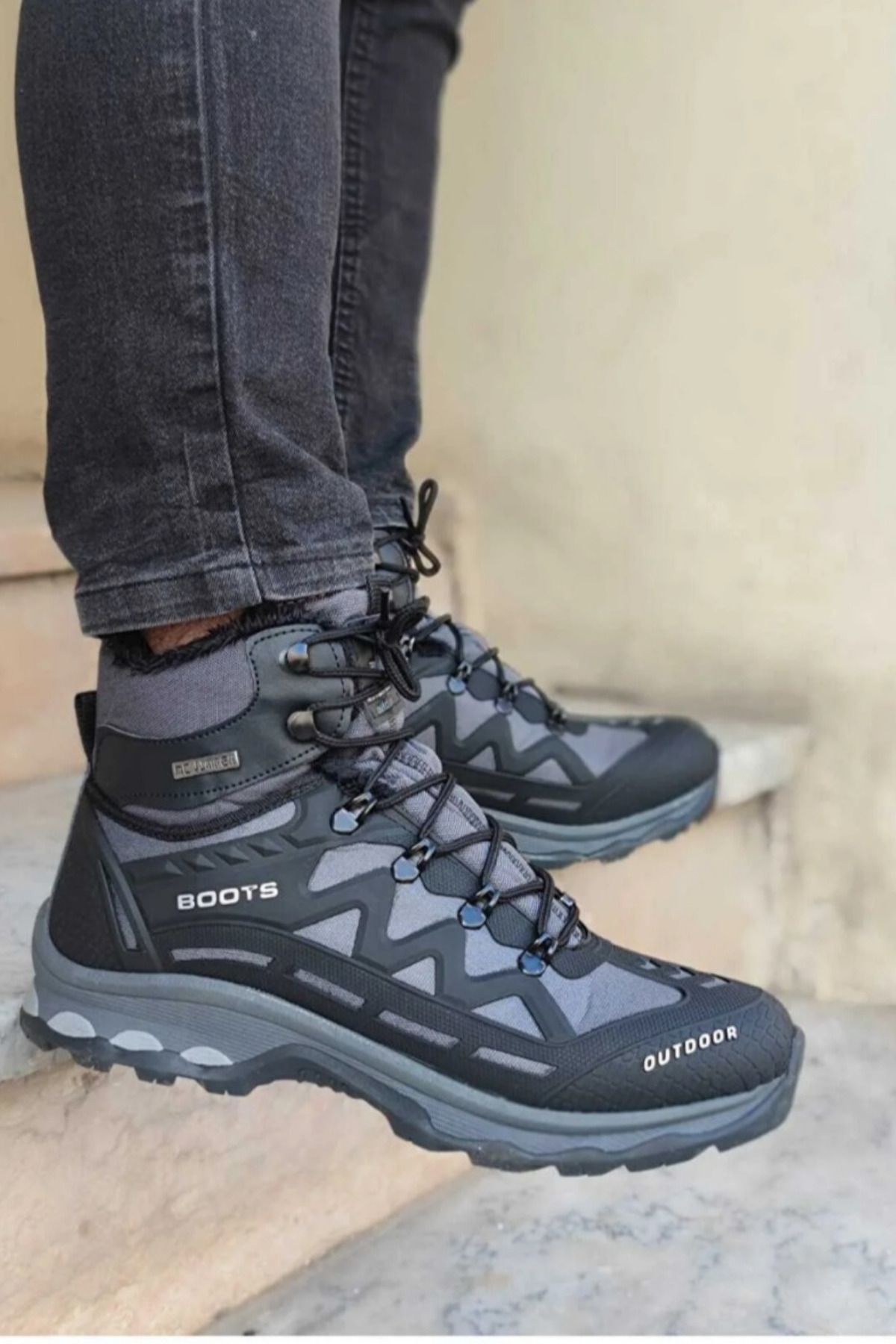 LOUNA Snow Boots Black Flat Trendyol