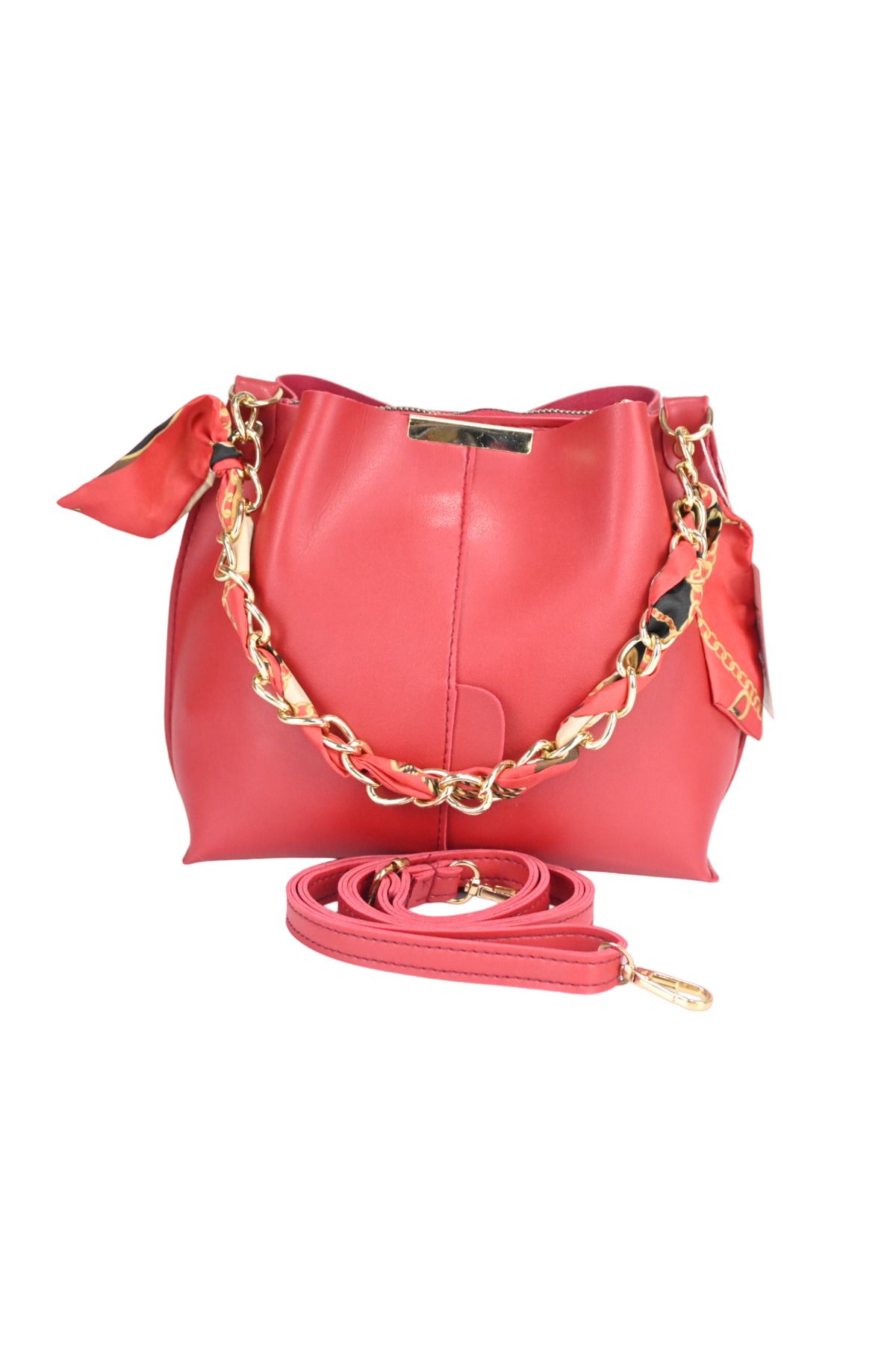 Sia anta Shoulder Bag Red Plain
