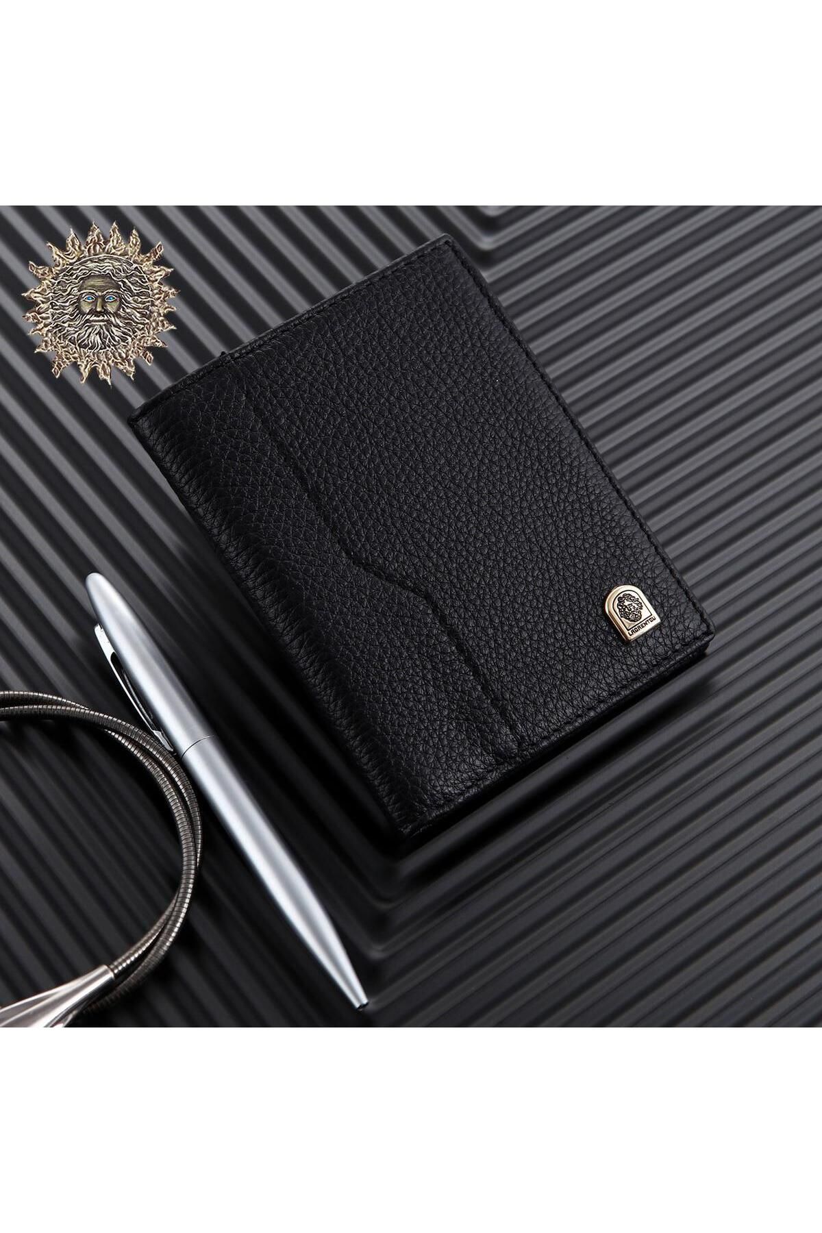 Laorentou-Ferrero Luxury Concept Hand Made Italian Genuine Leather Men's Wallet - Men's Card Holder 4