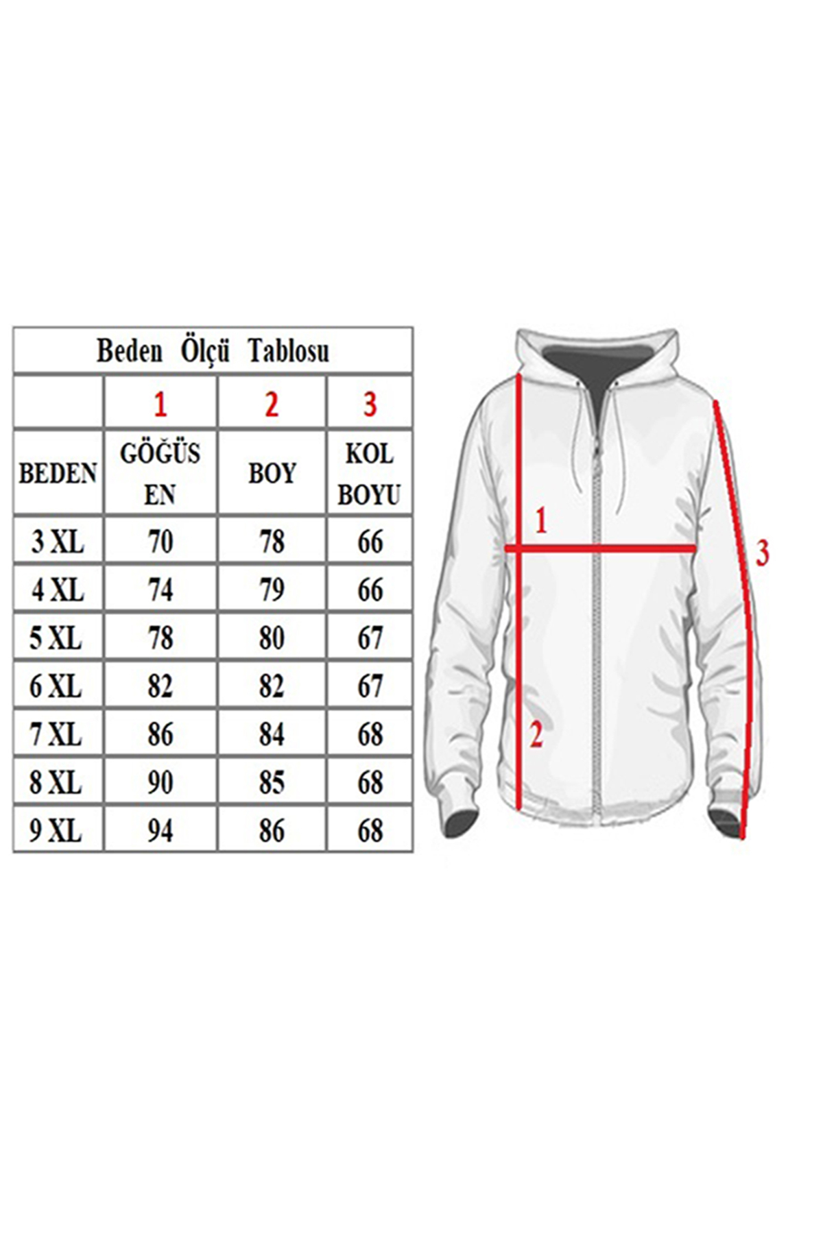 FaLa Jeans Büyük Beden Fermuarlı Polar Hırka 61009 Siyah görsel 3