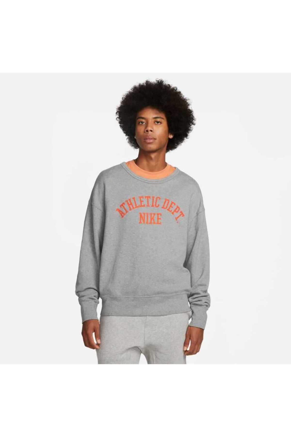 Nike Sweatshirt Gray Regular fit Trendyol