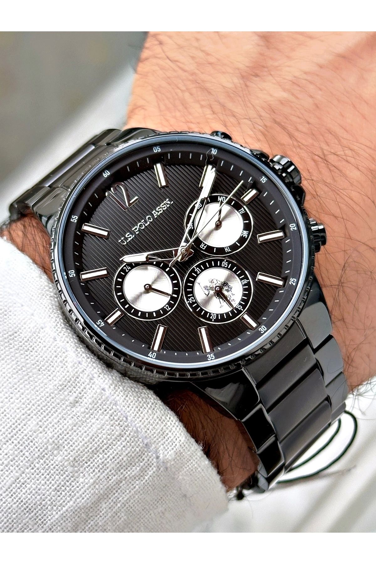 Us polo assn watch black store