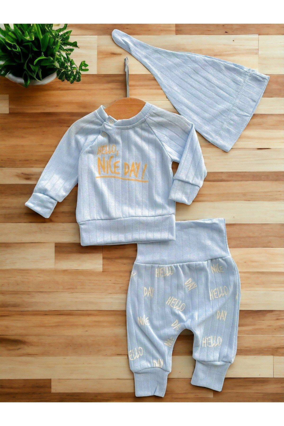 Egelite Baby Boy and Girl Knitwear Set Printed Seasonal Long