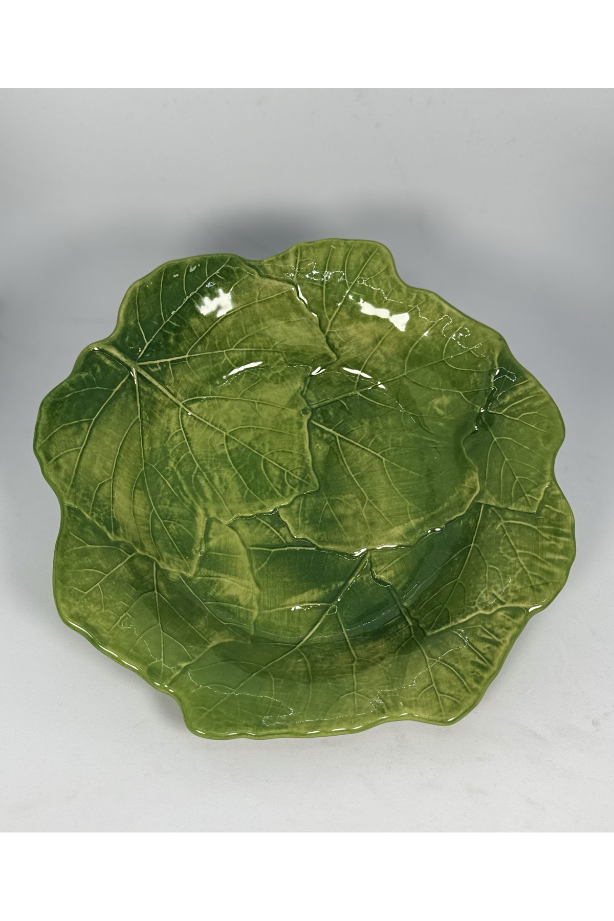 La Ceramica VBC Seramik Yeşil Yaprak Dokulu Tabak Fiyatı, Yorumları