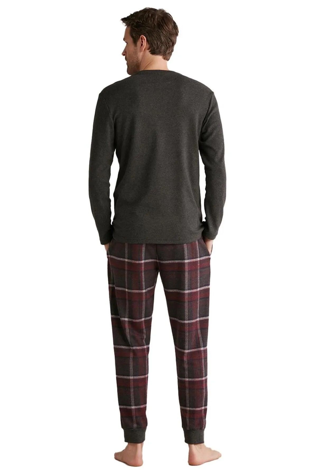 ست پیژامه مردانه NAUTICA SOFT TEXTURED SIX PLAID PAJAMA SET M612 Nautica