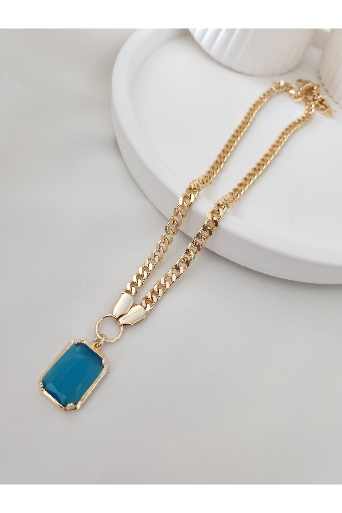 Blue on sale stone chain