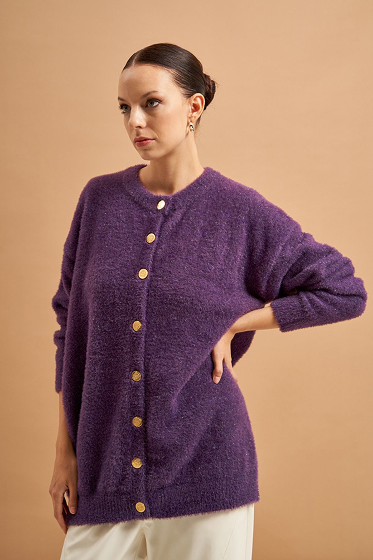 Angora hotsell cardigan sweater