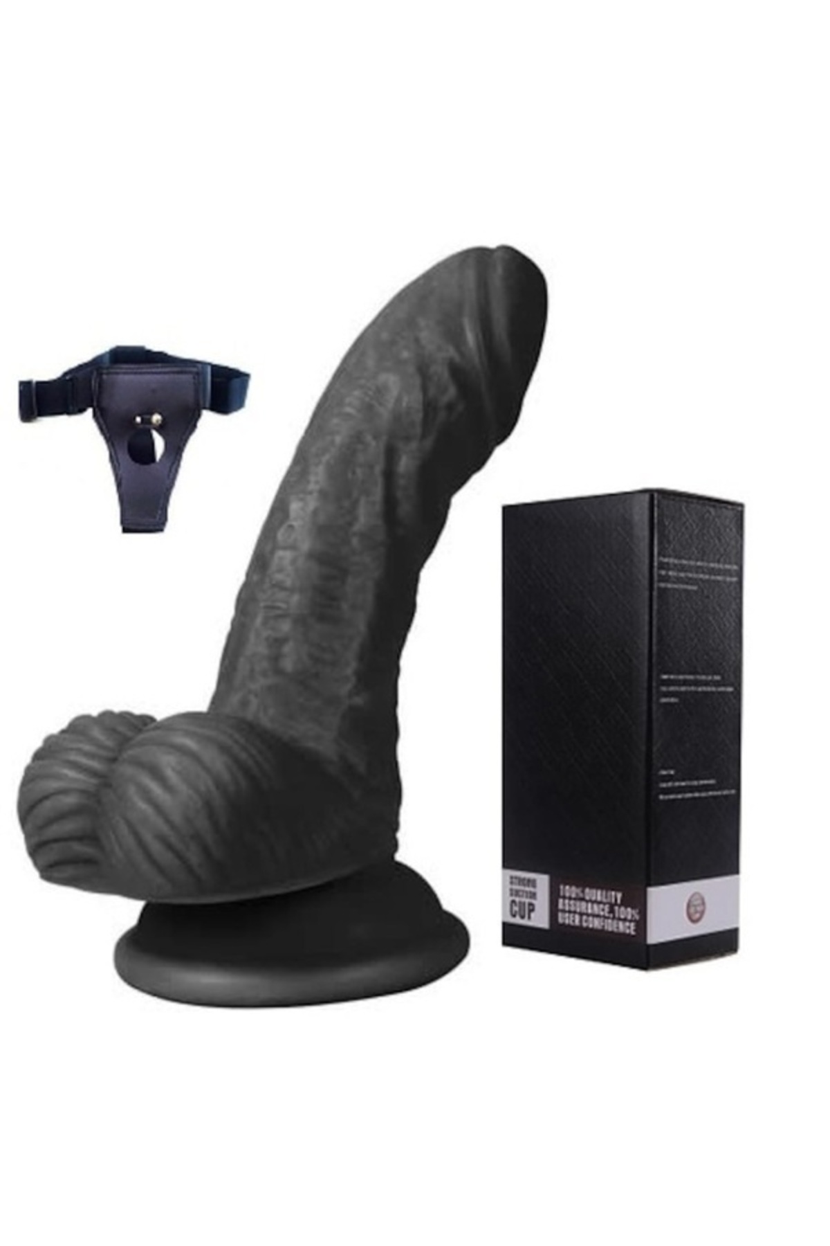 13 Cm Belden Bağlamalı Realistik Zenci Anal Penis Strapon