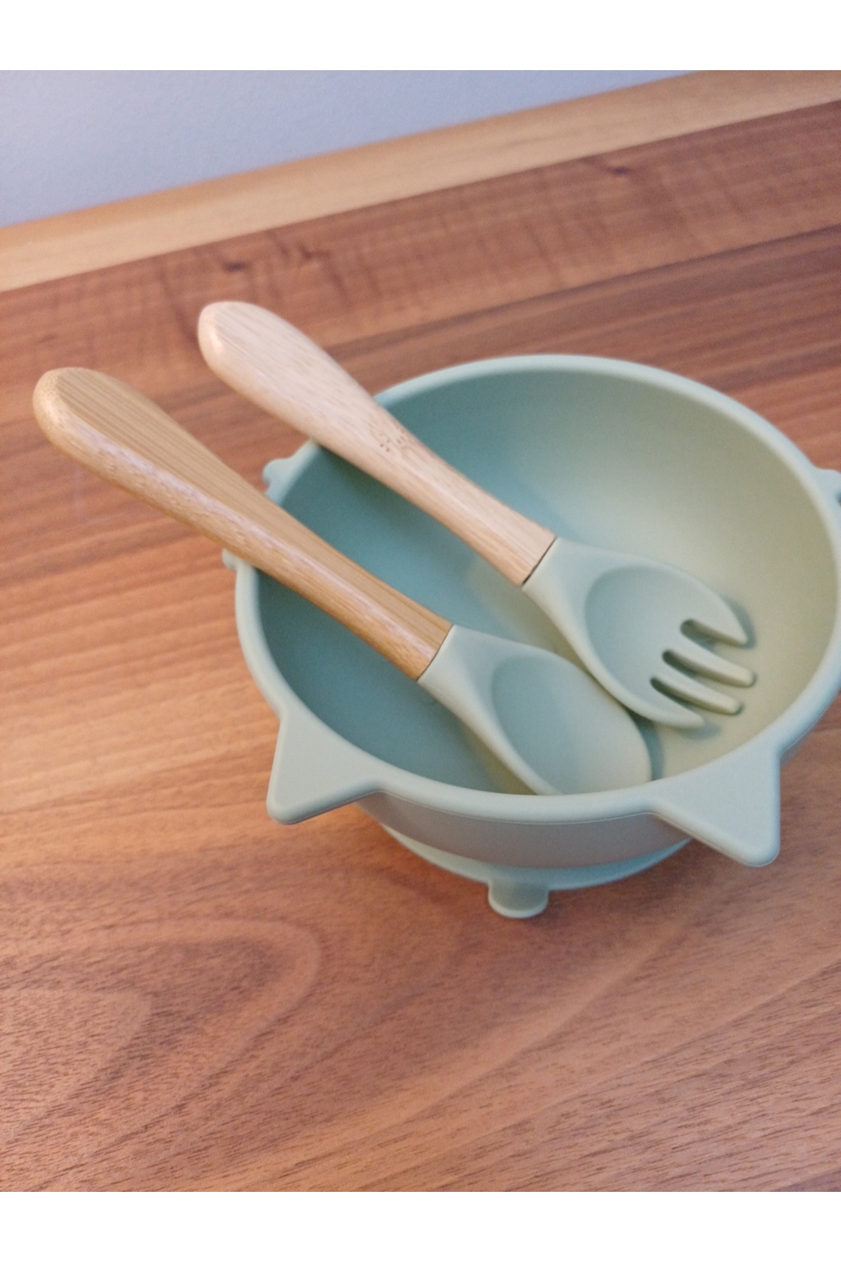 ARDSU Slikon Bebek Mama Seti (5 lı) Yeşil Renk fotoğrafı 3 (önizleme)