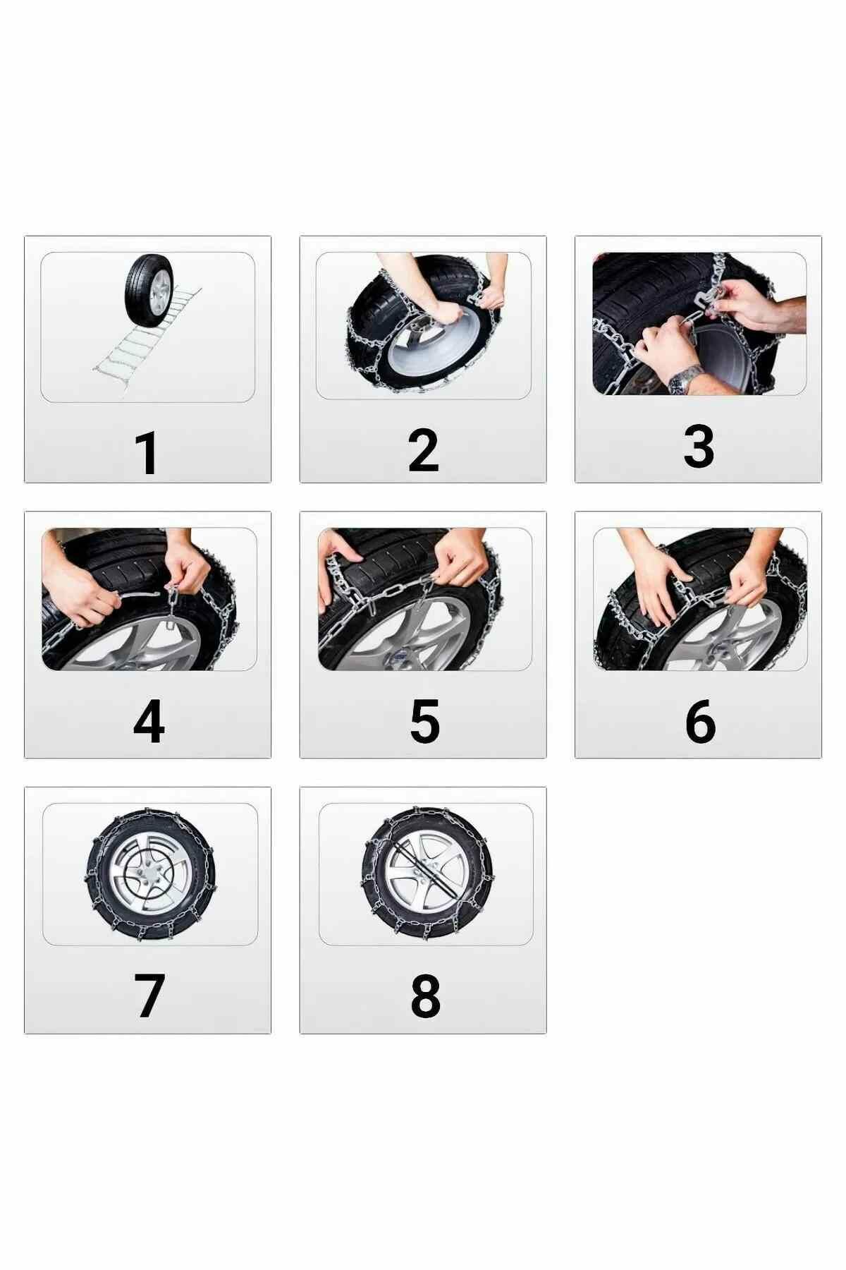 HasbeeParts-Serme Snow Skid Chain Compatible with 17x400 Sizes Mefatech 6