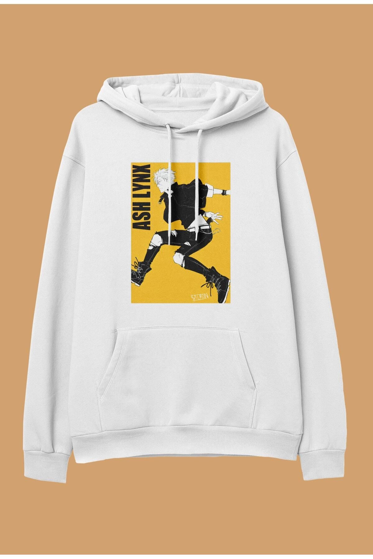 FULL TOLERANCE Oversize Banana Fish Ash Lynx Anime Character Printed Special Design Hooded Sweatshirt Hoodie Trendyol