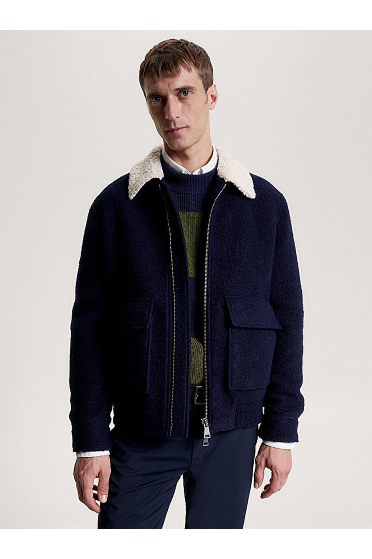 Tommy hilfiger sherpa best sale bomber