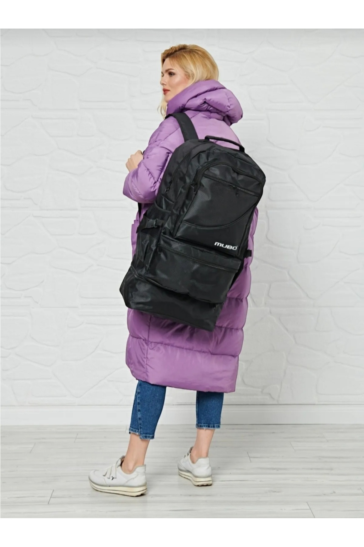 کوله پشتی زنانه مشکی İthal | mbrdrçnt اورجینال - تصویر 4