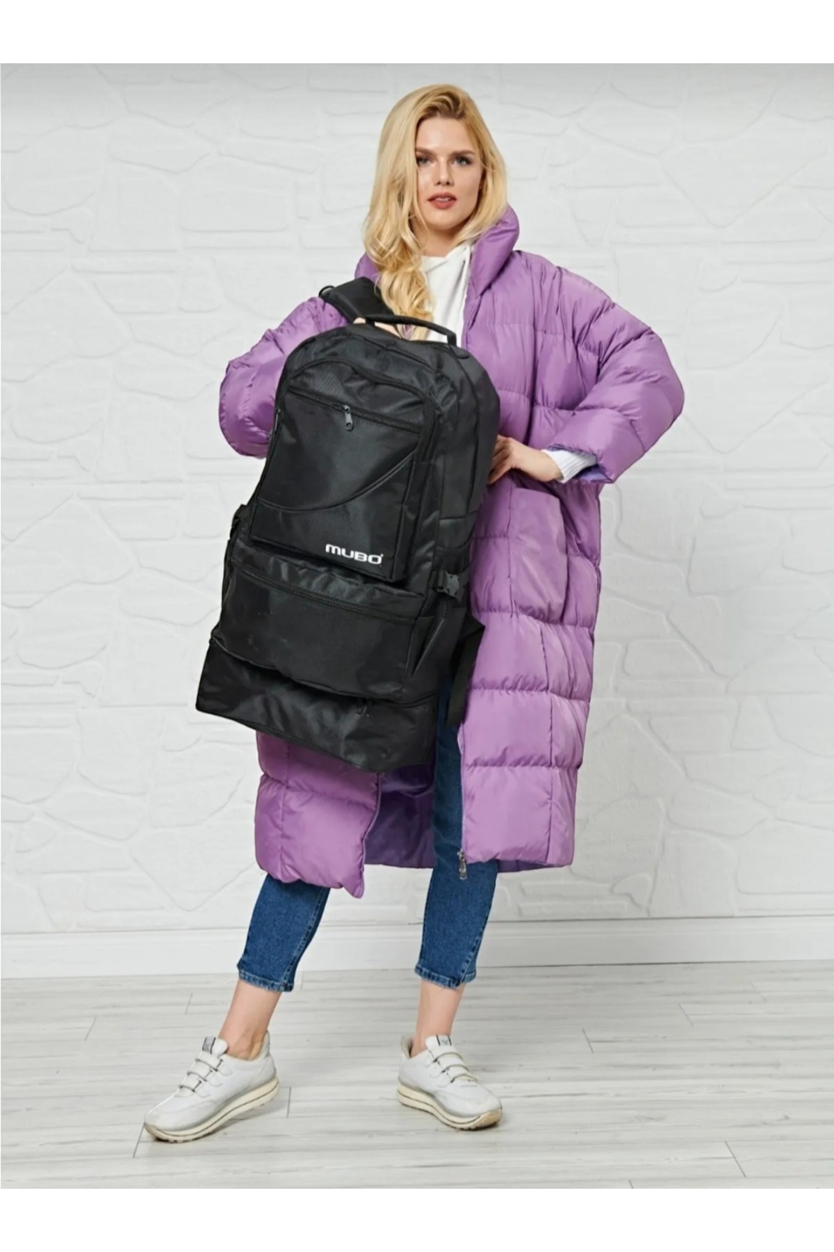 کوله پشتی زنانه مشکی İthal | mbrdrçnt اورجینال - تصویر 5