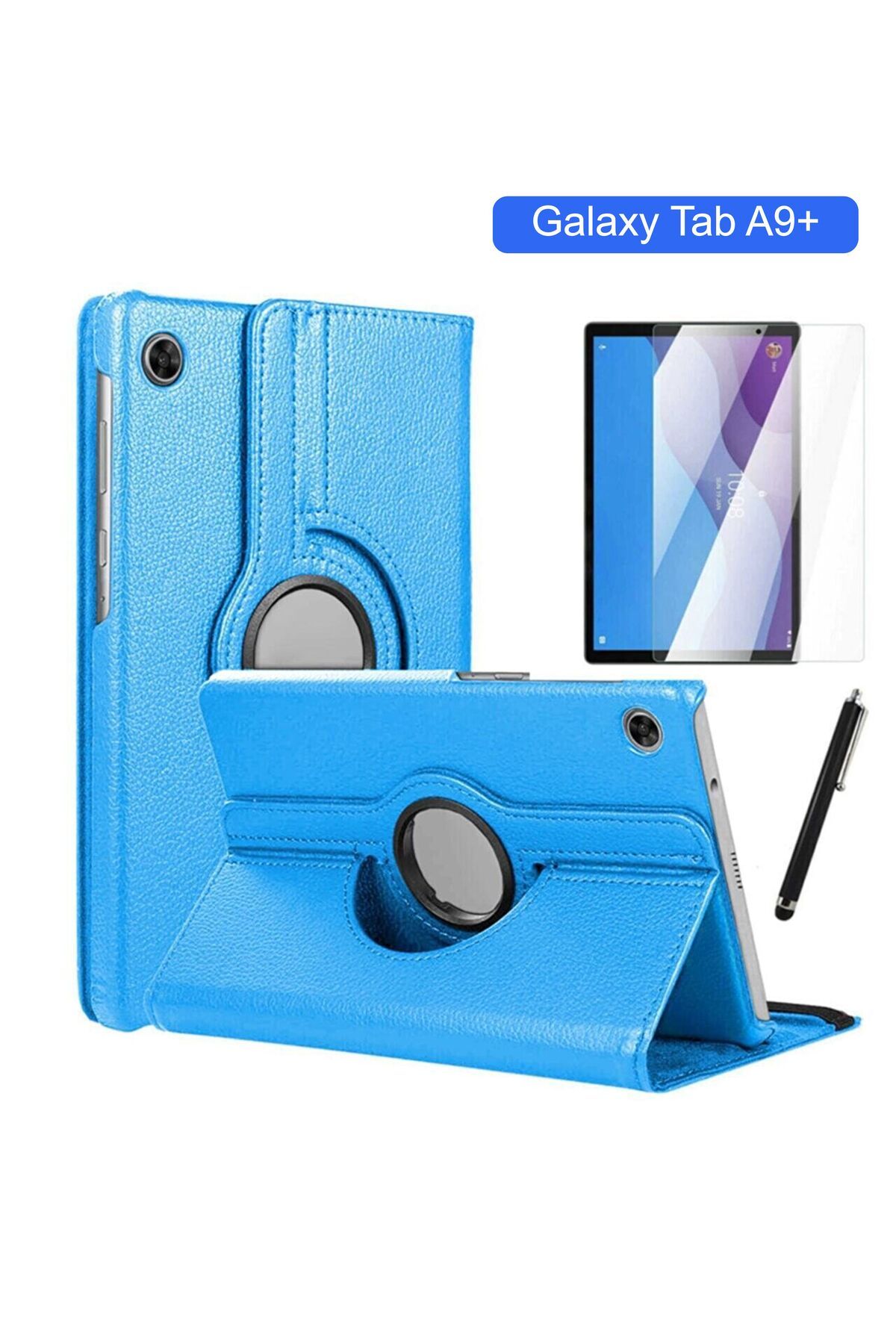 GoGoPlus Samsung Galaxy Tab A9+Plus (11 inch) 2023 Wake Function 360 Stand Tablet  Case Pen+Screen Protector - Trendyol