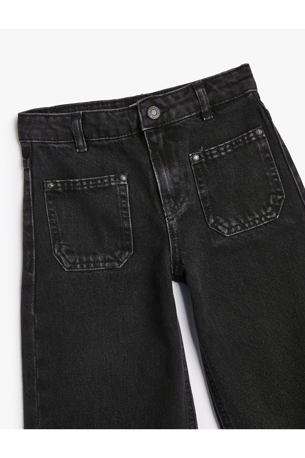 Koton Flare Jeans Pocket با جزئیات کمر معمولی - Jean