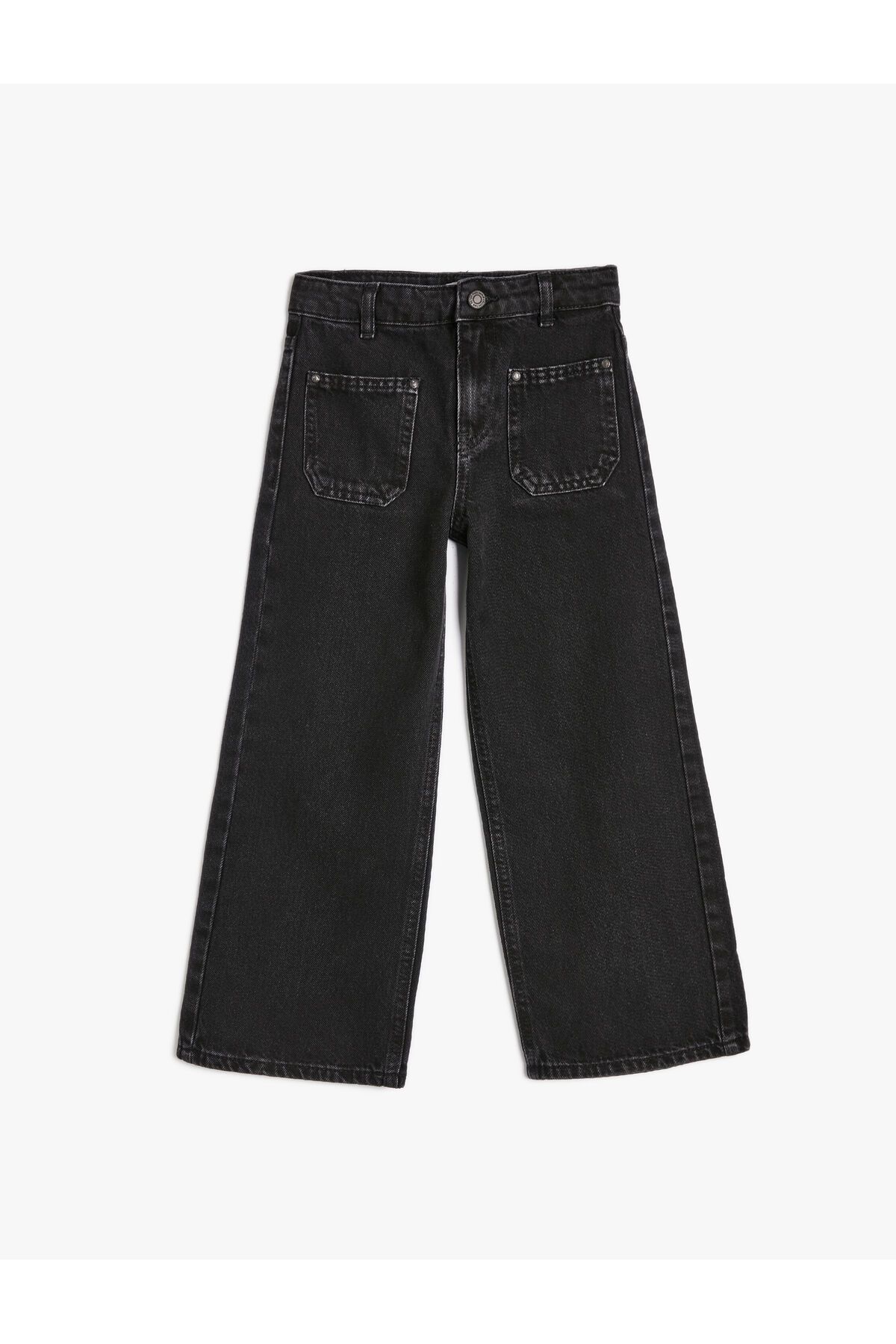 Koton Flare Jeans Pocket با جزئیات کمر معمولی - Jean