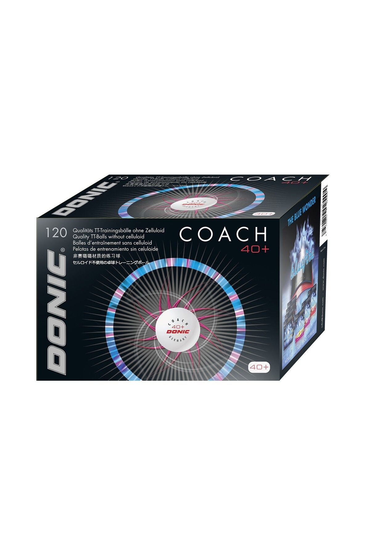 DONIC Coach 40+ Plastik Antrenman Topu - 120 adet/kutu