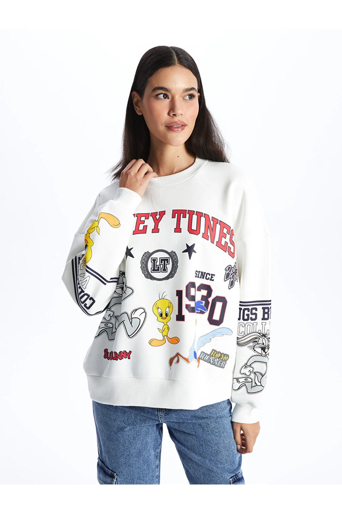 Lcw sweatshirt kadin best sale