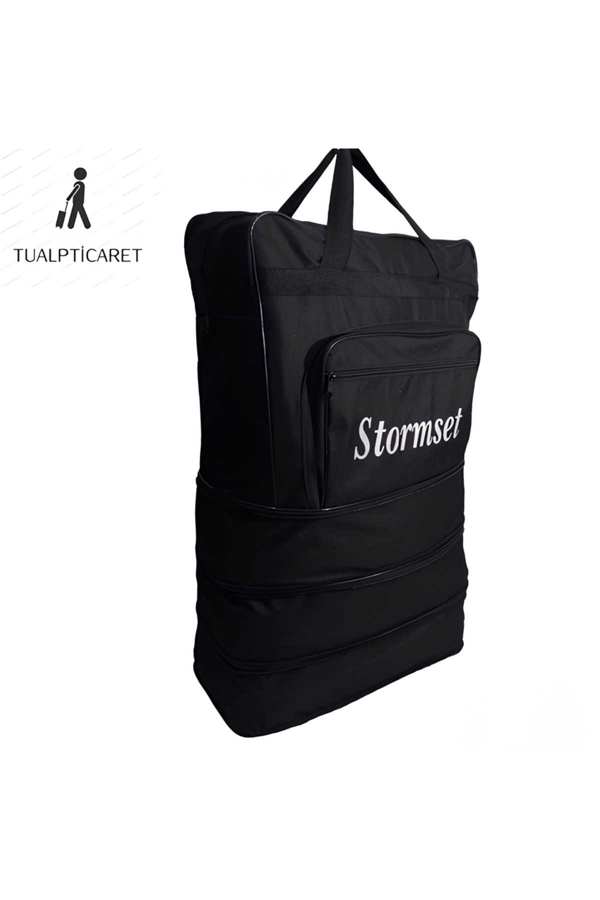 tualpticaret Genişleyebilir Seyahat Çantası 5 Tekerlekli Bez Büyük Boy Valiz üç Körüklü