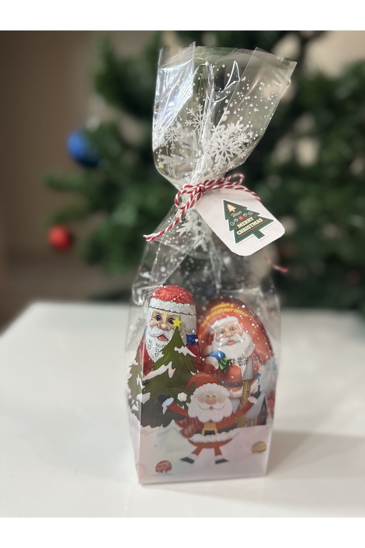 paquet de chocolats de noël paquet de chocolats du père noël